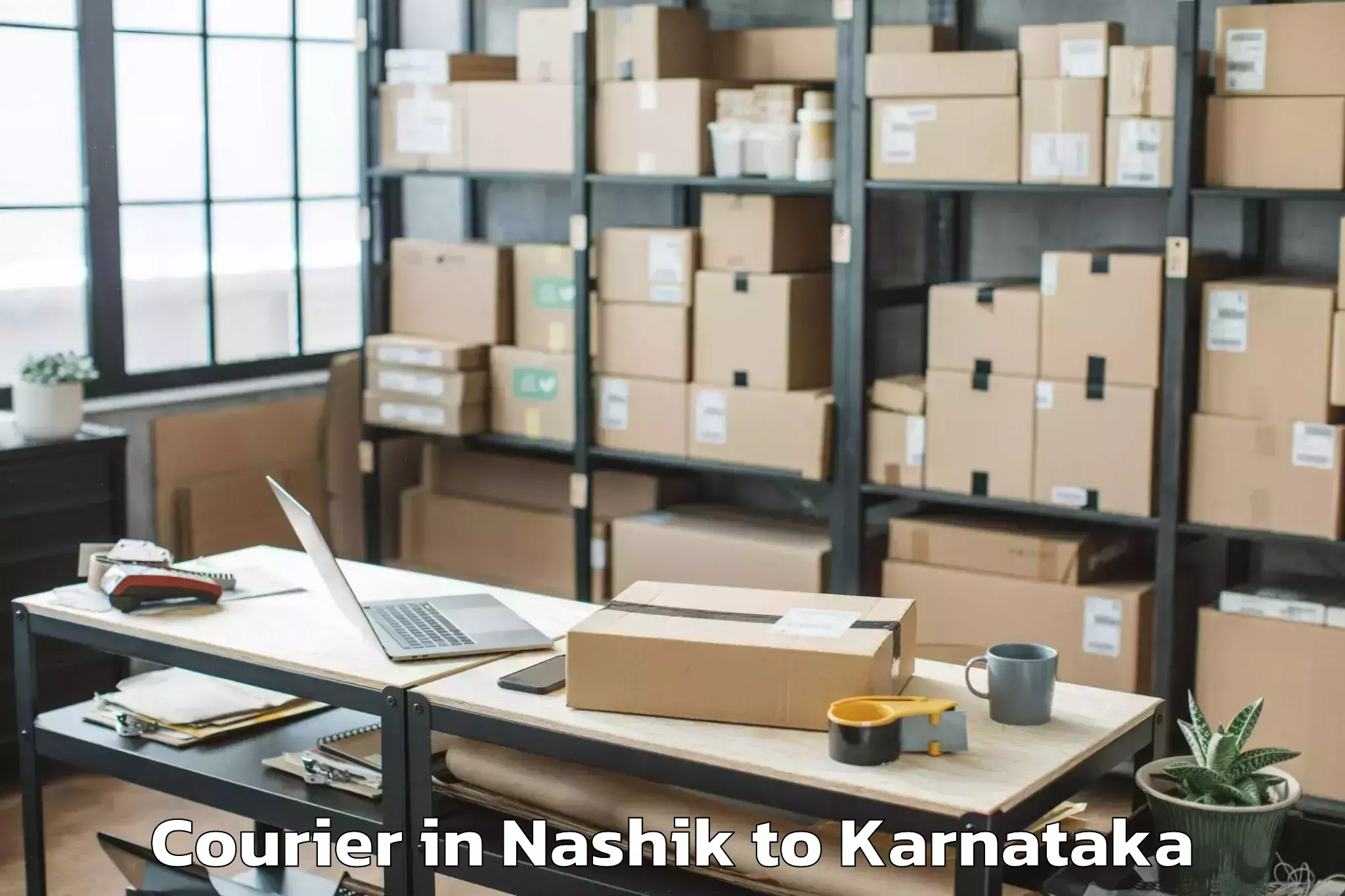 Trusted Nashik to Honnali Courier